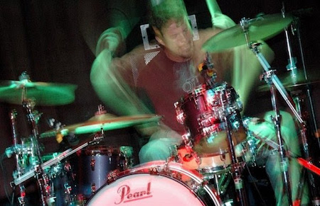 CJ drumming in Dallas - date unknown